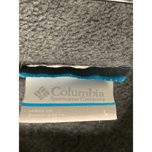Columbia Mens Full-Zip Fleece Sweater Jacket Size L Gray - Picture 6 of 7